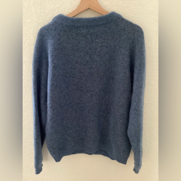 Acne Dramatic Moh Dark Cornflower Blue Sweater - Picture 2 of 4
